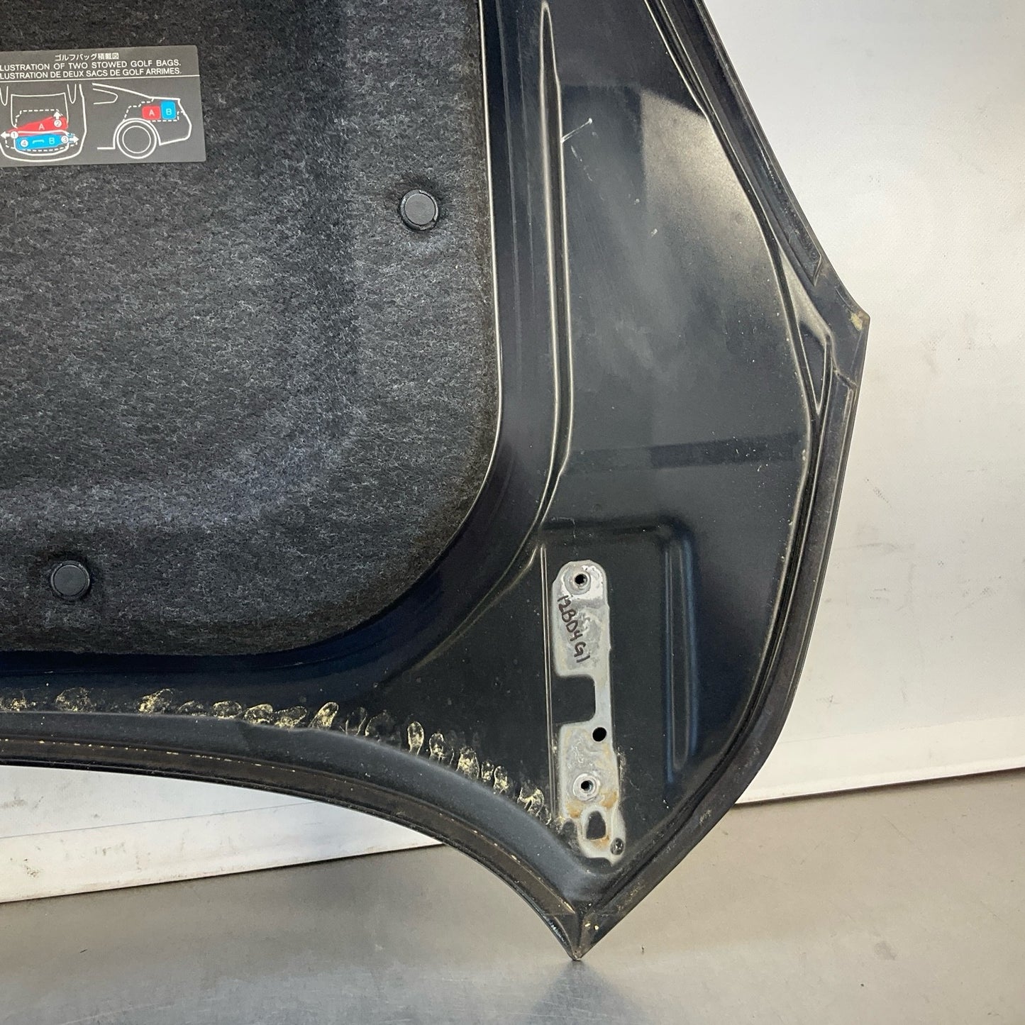 08-15 G37 Q60 Coupe Trunk Lid With Spoiler H430MJL0MA Oem 12Bd4G1 - On Point Parts Inc