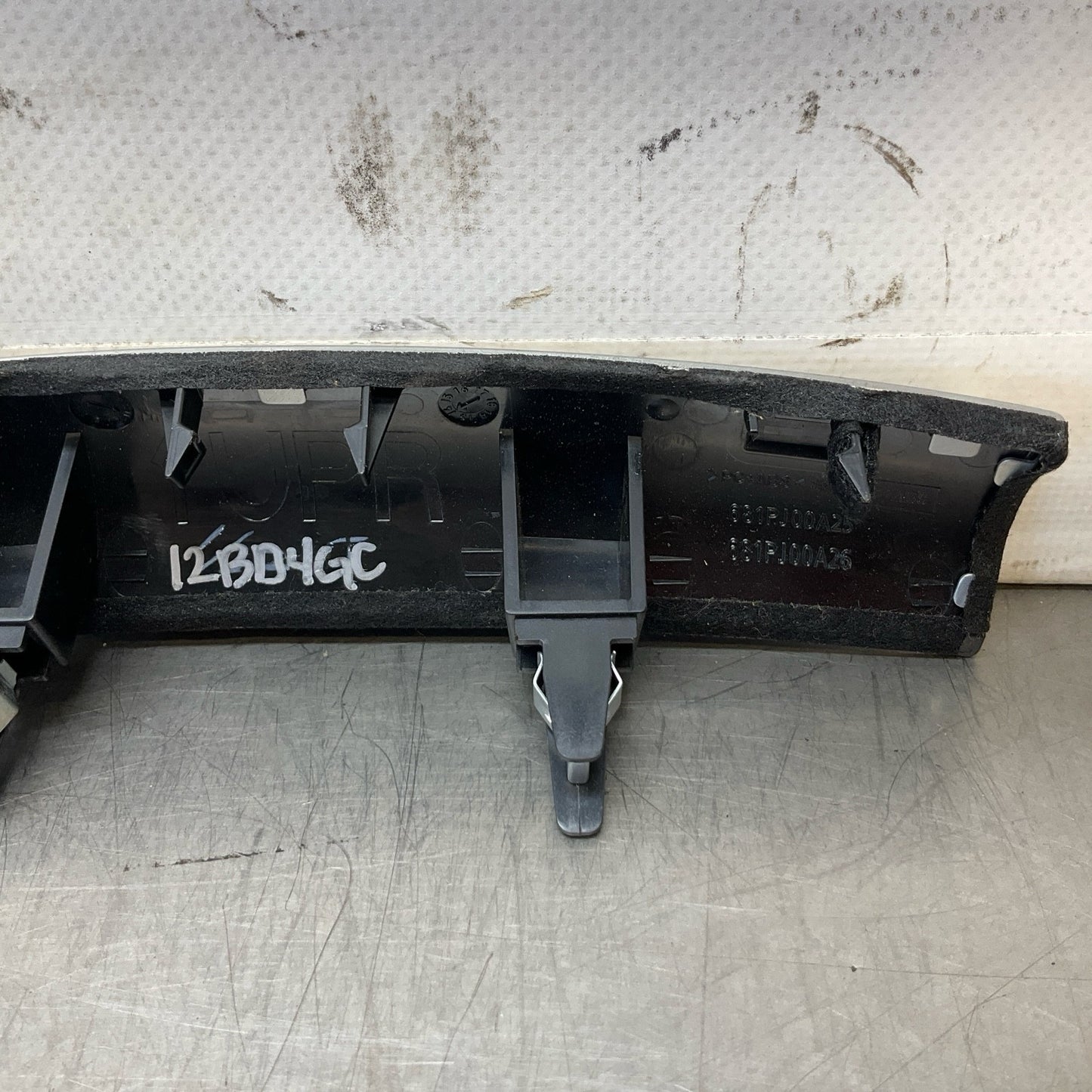 08-15 G37 Q60 Coupe Center Console Metal Trim 684141NJ0A Oem 12Bd4Gc - On Point Parts Inc