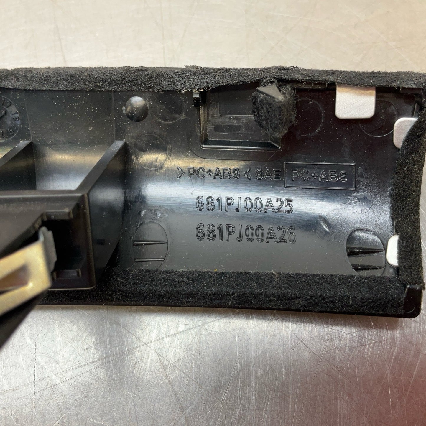 08-15 G37 Q60 Coupe Center Console Metal Trim 684141NJ0A Oem 12Bd4Gc - On Point Parts Inc