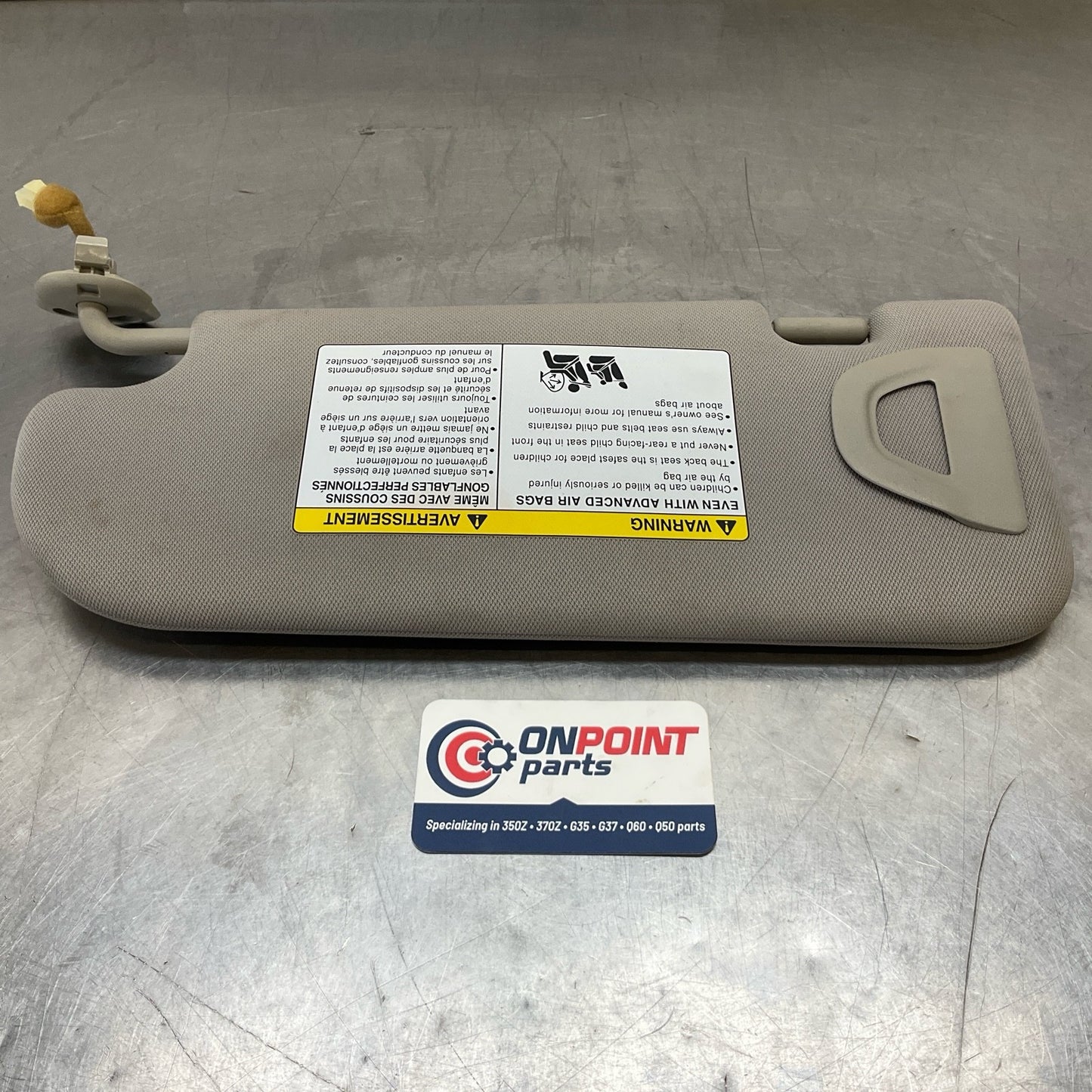 13-15 G37 Q60 Coupe Passenger Sun Visor 964003LZ0A Oem 12Bd4Ge - On Point Parts Inc