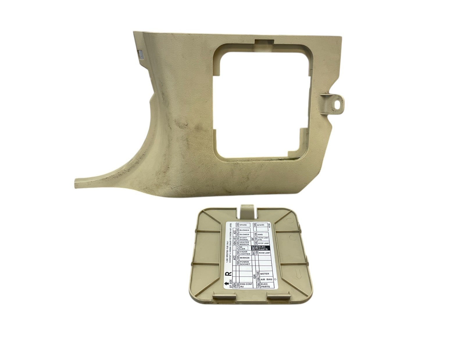 04-07 G35 Coupe Front Driver Lower Kick Fuse Panel Trim 66901Ac703 Oem K1F - On Point Parts Inc