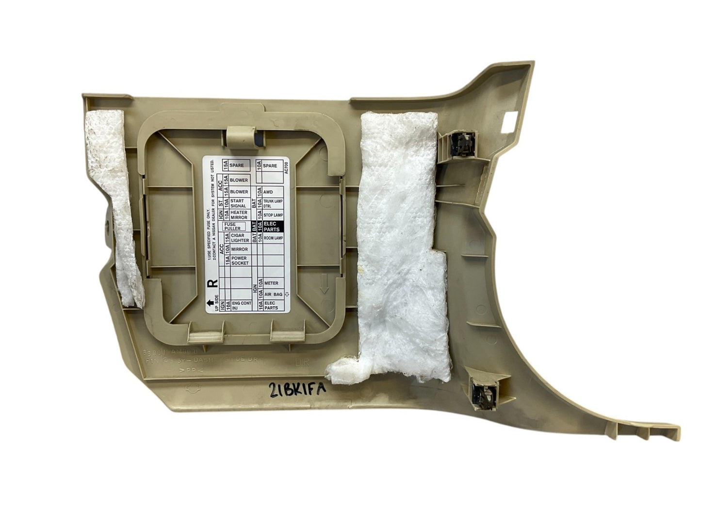 04-07 G35 Coupe Front Driver Lower Kick Fuse Panel Trim 66901Ac703 Oem K1F - On Point Parts Inc