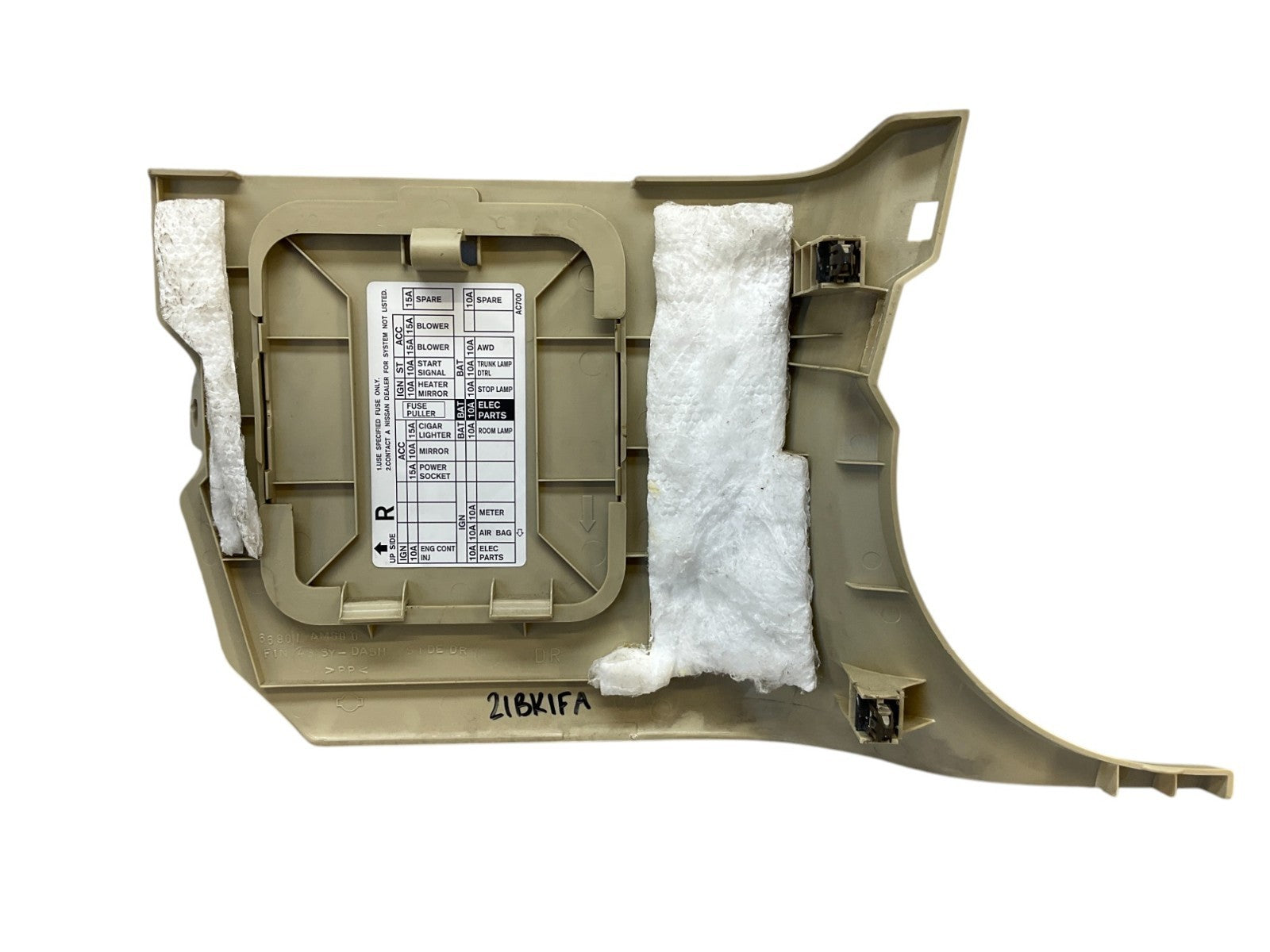 04-07 G35 Coupe Front Driver Lower Kick Fuse Panel Trim 66901Ac703 Oem K1F - On Point Parts Inc