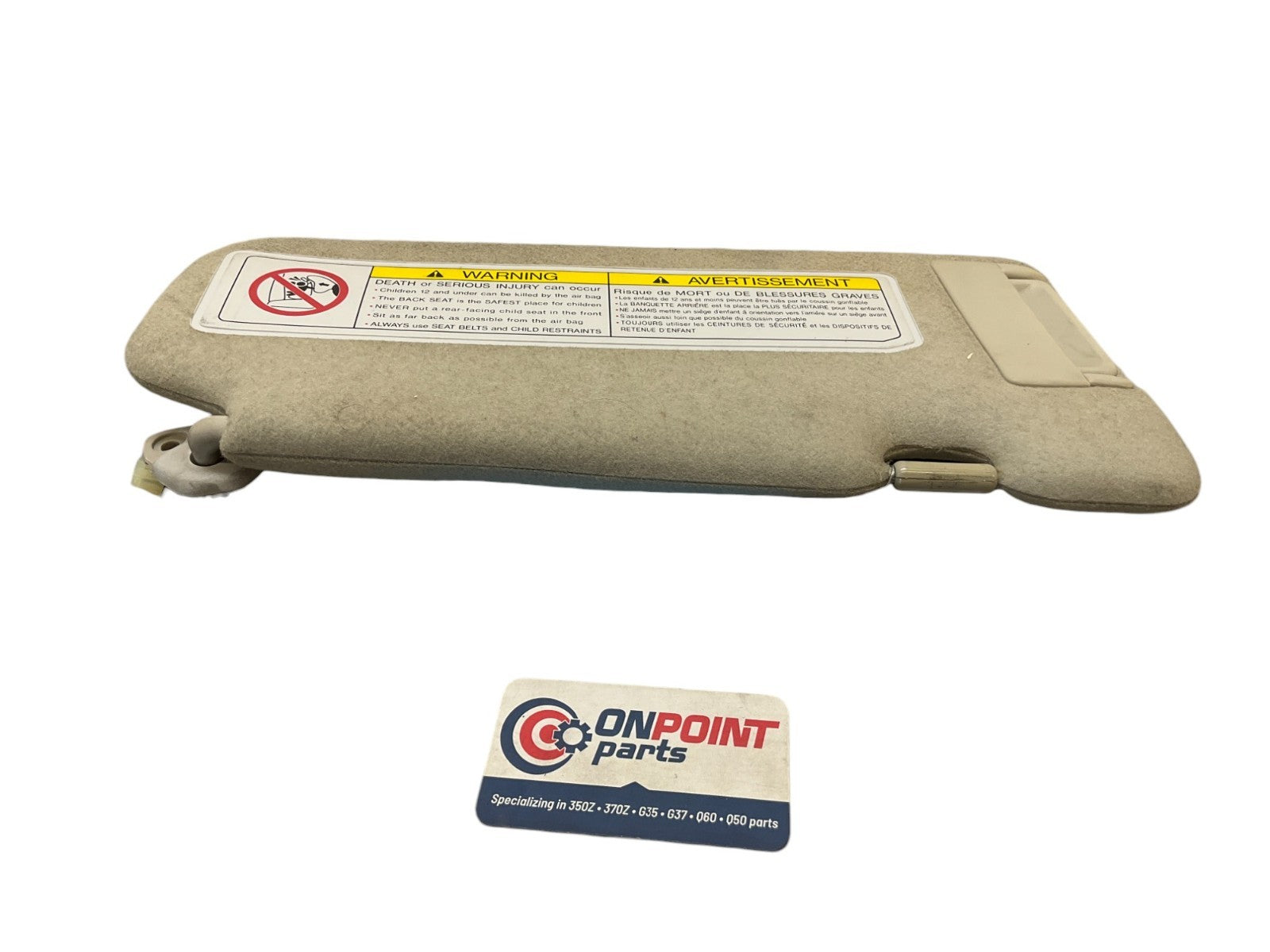 04-05 G35 Coupe Passenger Sun Visor 96400Ac71A Oem K1F - On Point Parts Inc