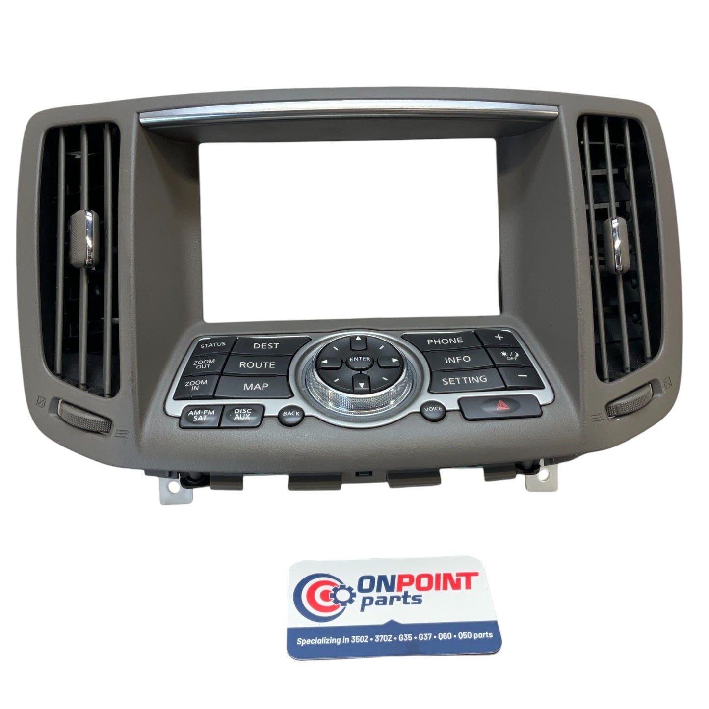 09-15 G37 Q60 Front Center Dash Media Screen Bezel Trim 68270Jk00C Oem Fjg - On Point Parts Inc