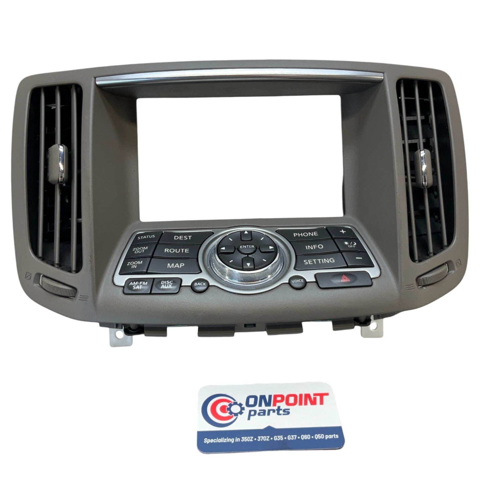 09-15 G37 Q60 Front Center Dash Media Screen Bezel Trim 68270Jk00C Oem Fjg - On Point Parts Inc