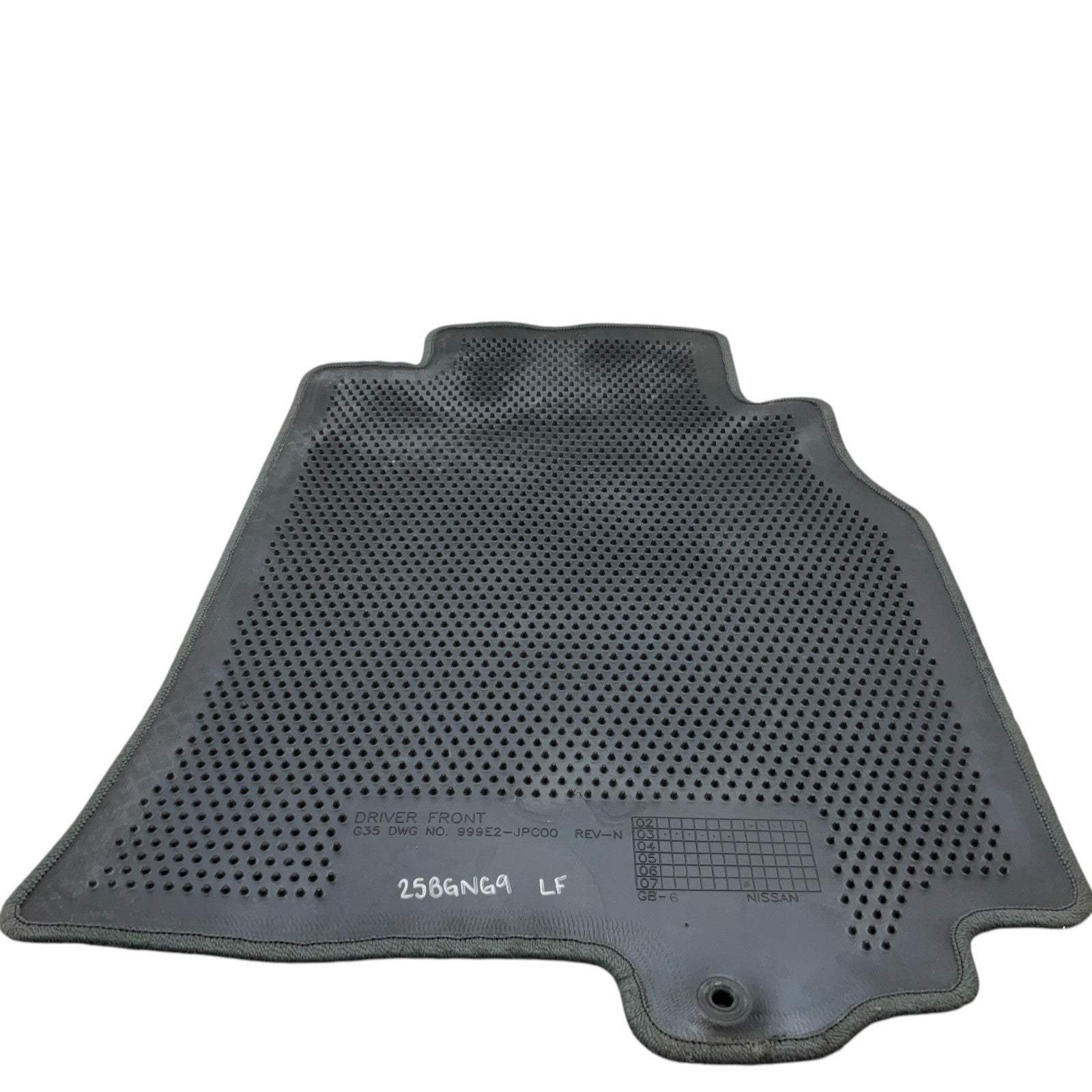 03-07 G35 Coupe Front Driver Carpet Floor Mat 999E2Jpc00 Oem Gng - On Point Parts Inc