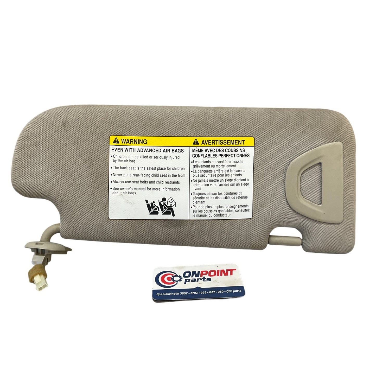 13-15 G37 Q60 Driver Sun Visor 964013Lz0A Oem Htg - On Point Parts Inc