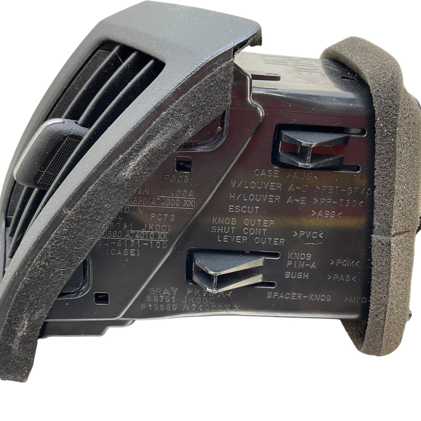 08-15 G37 Q60 Coupe Driver Dash Vent Trim 68761Jk00A Oem Htg - On Point Parts Inc