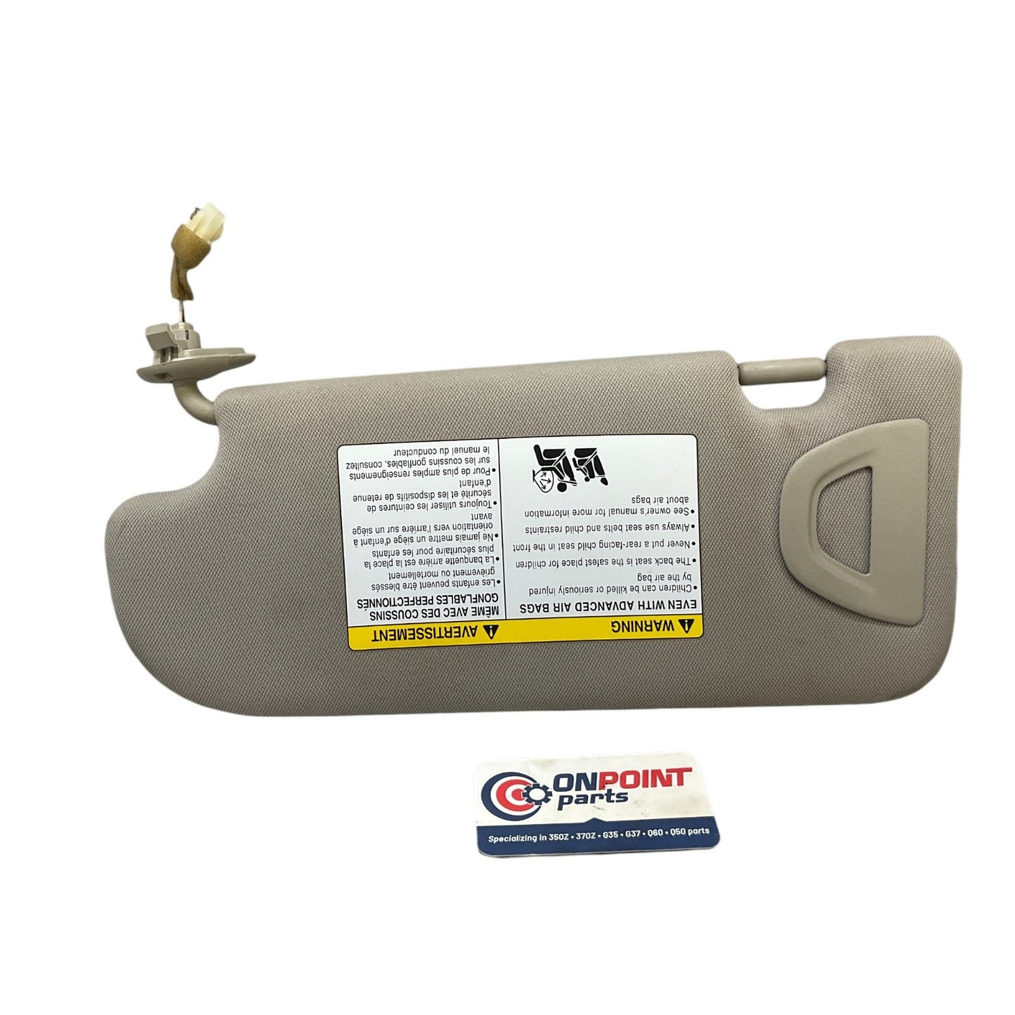 13-15 G37 Q60 Passenger Sun Visor 964003Lz0A Oem Htg - On Point Parts Inc