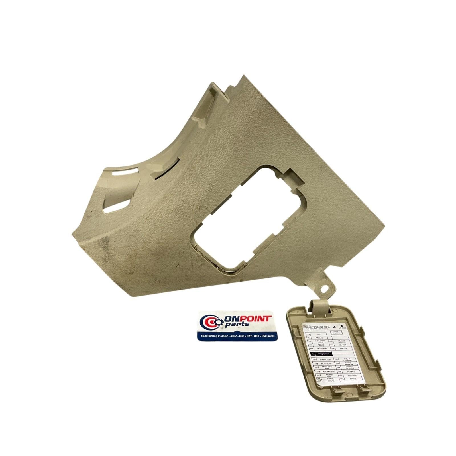 07-11 Infiniti G35 G37 Sedan Front LH Lower Kick Fuse Panel 66901JK65A OEM IPG - On Point Parts Inc