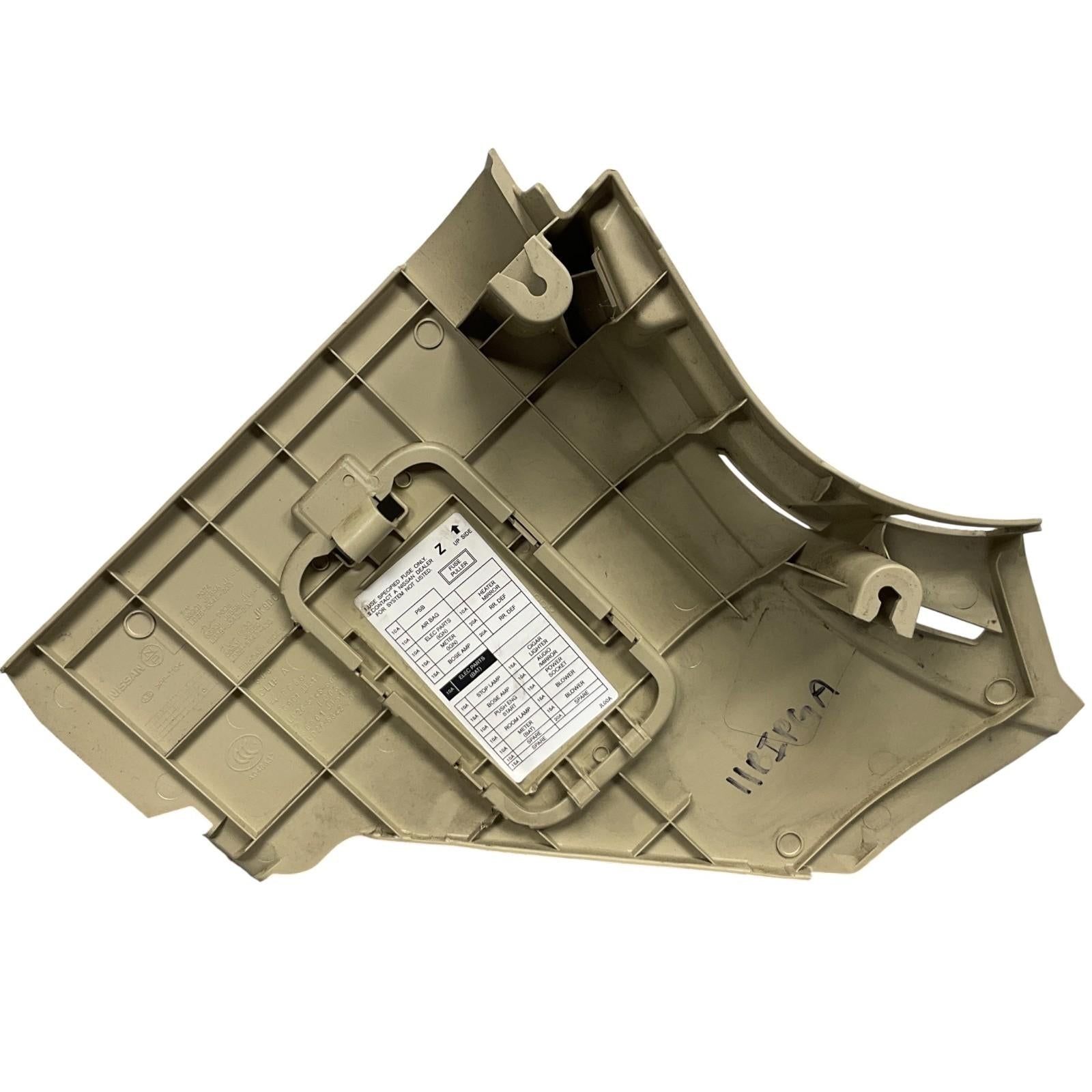 07-11 Infiniti G35 G37 Sedan Front LH Lower Kick Fuse Panel 66901JK65A OEM IPG - On Point Parts Inc