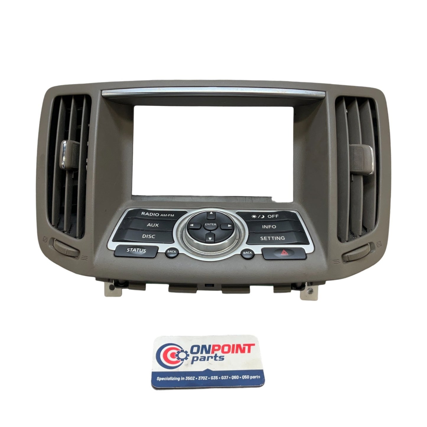 07-13 Infiniti G35 G37 Sedan Navigation Screen Controls Bezel 68270JK00B OEM IPG