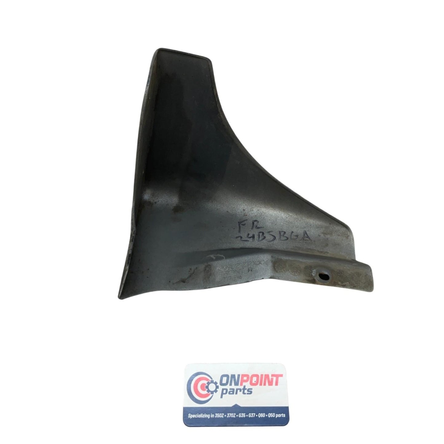 03-09 Nissan 350Z Passenger Right Front Mud Flap Splash Guard Silver OEM Jbg