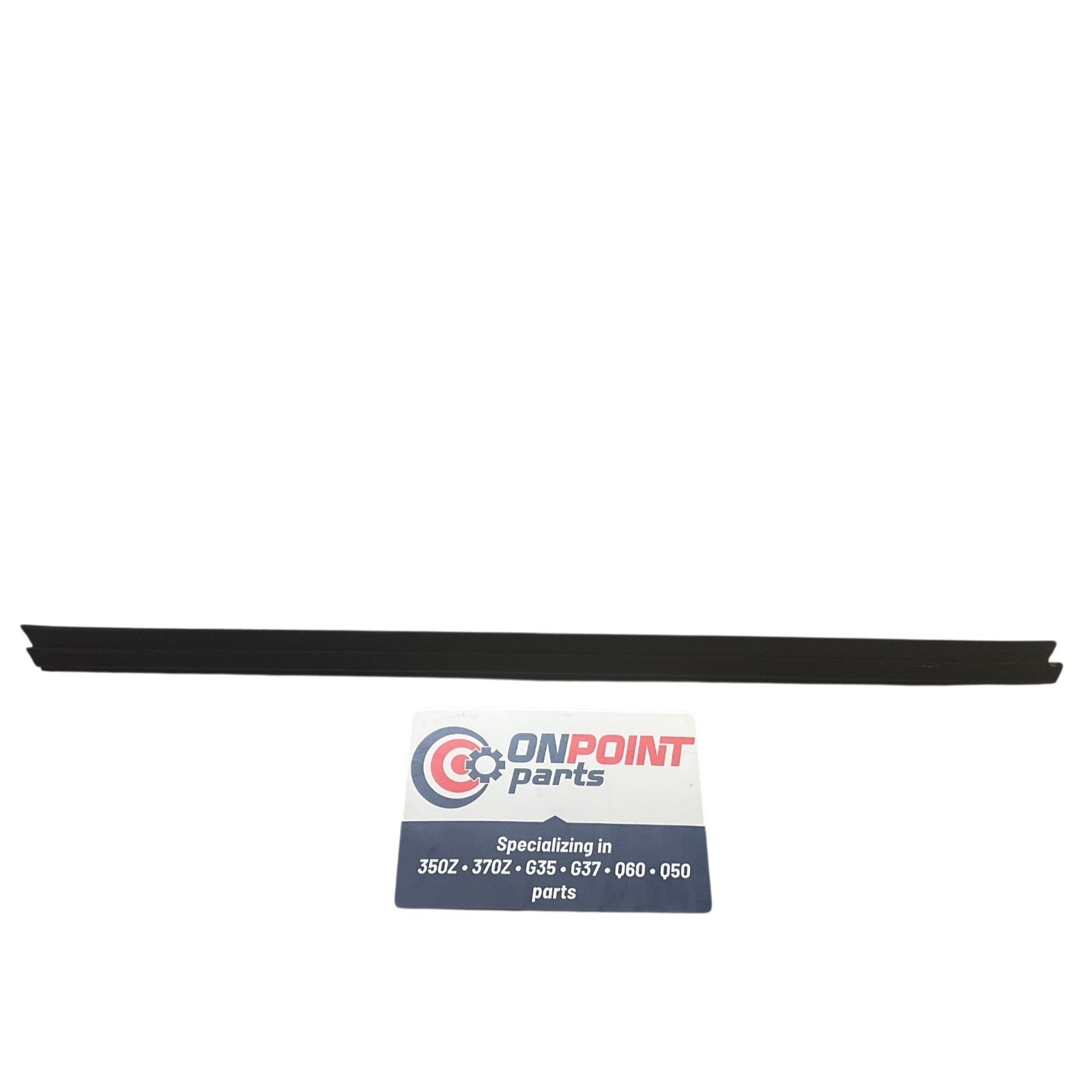 08-15 Infiniti G35 G37 Q40 Sedan RH FR Door Window Felt Strip 80820JK00C OEM Byh - On Point Parts Inc
