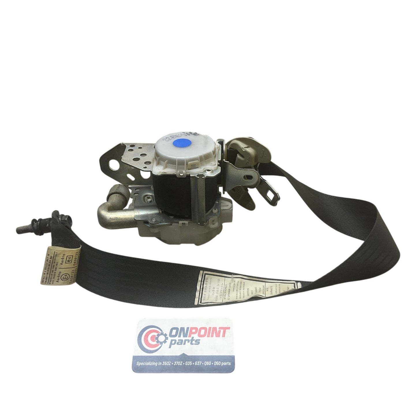 09-13 G37 Sedan Passenger Front Seat Belt Retractor 86884JK60B OEM Byh - On Point Parts Inc