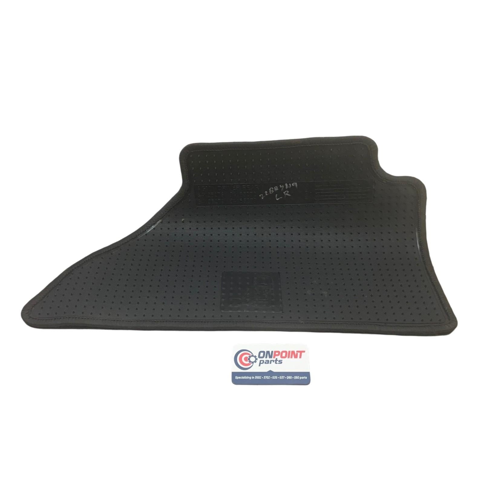 08-13 Infiniti G37 Sedan Driver Rear Carpet Floor Mat OEM Byh - On Point Parts Inc