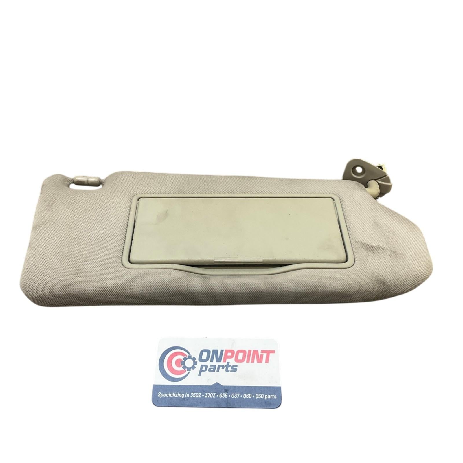 07-15 Infiniti G25 G35 G37 Q40 Passenger Sun Visor 96400JK600 OEM Byh - On Point Parts Inc