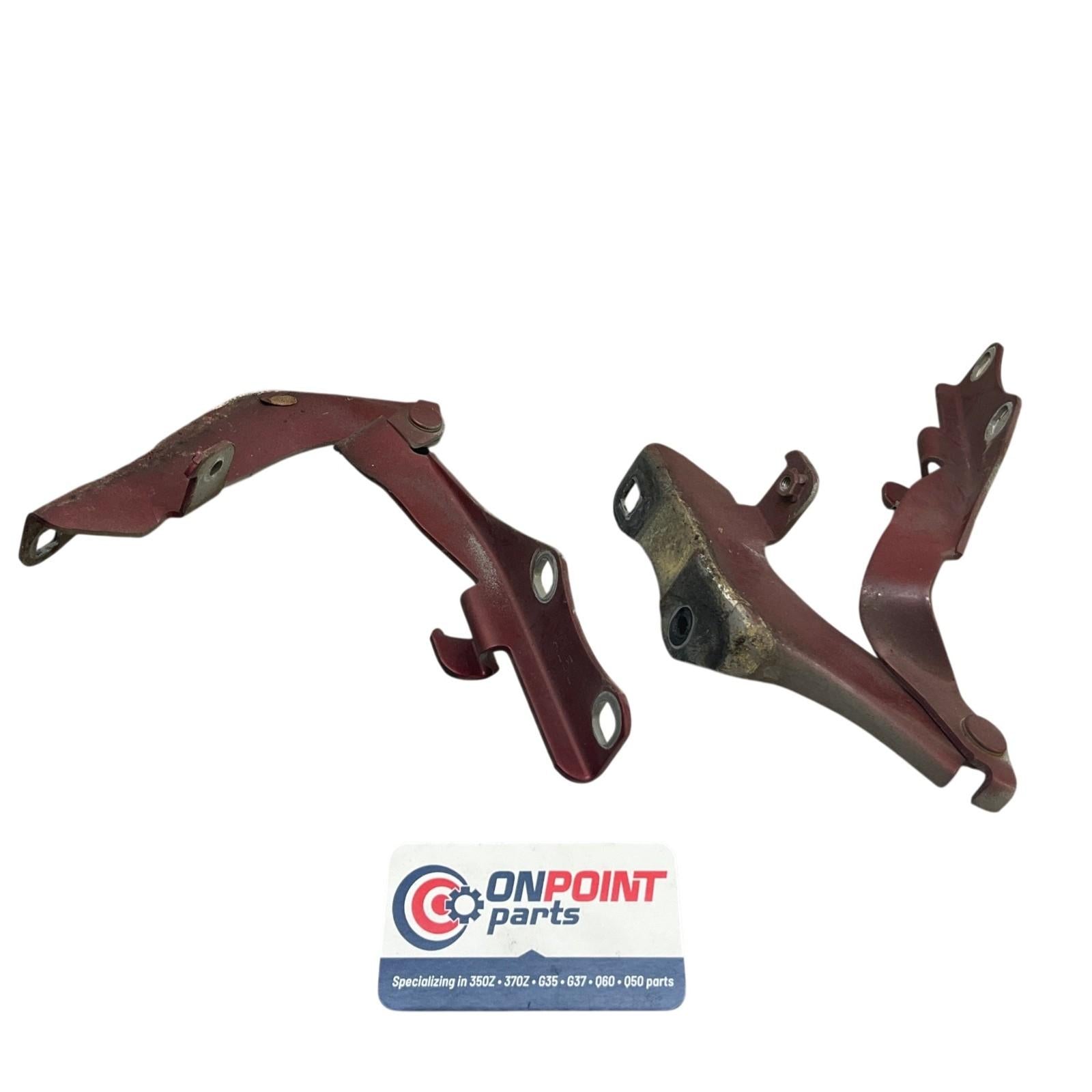 03-06 Infiniti G35 Front Hood Hinges 65401AL500 65400AL500 OEM Ckh - On Point Parts Inc