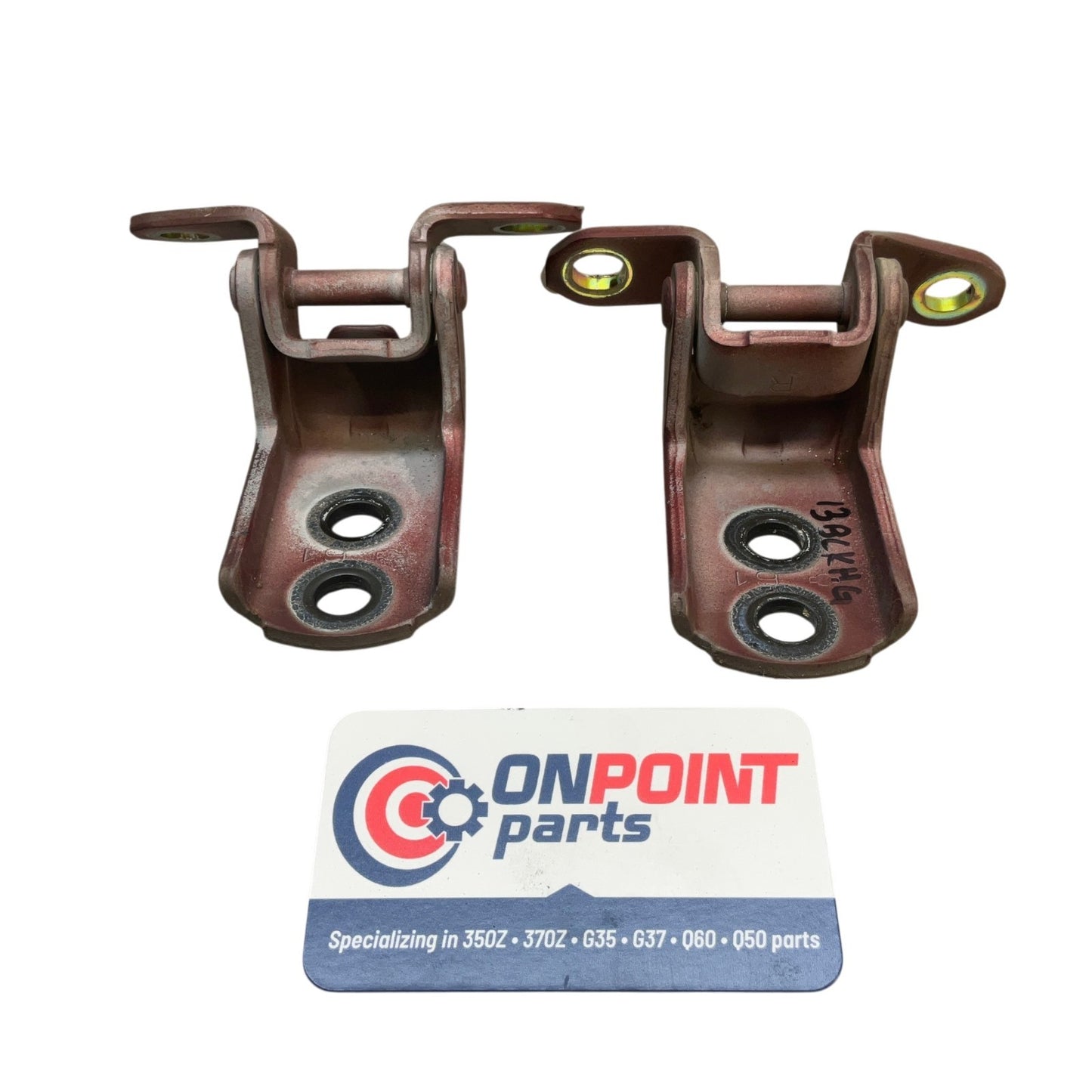 03-06 Infiniti G35 Sedan Driver Front Door Hinges 80401AM800 OEM Ckh - On Point Parts Inc