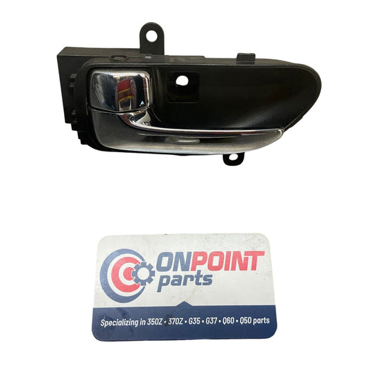 03-07 Infiniti G35 Driver Rear Interior Door Handle 806719Y000 OEM Ckh - On Point Parts Inc