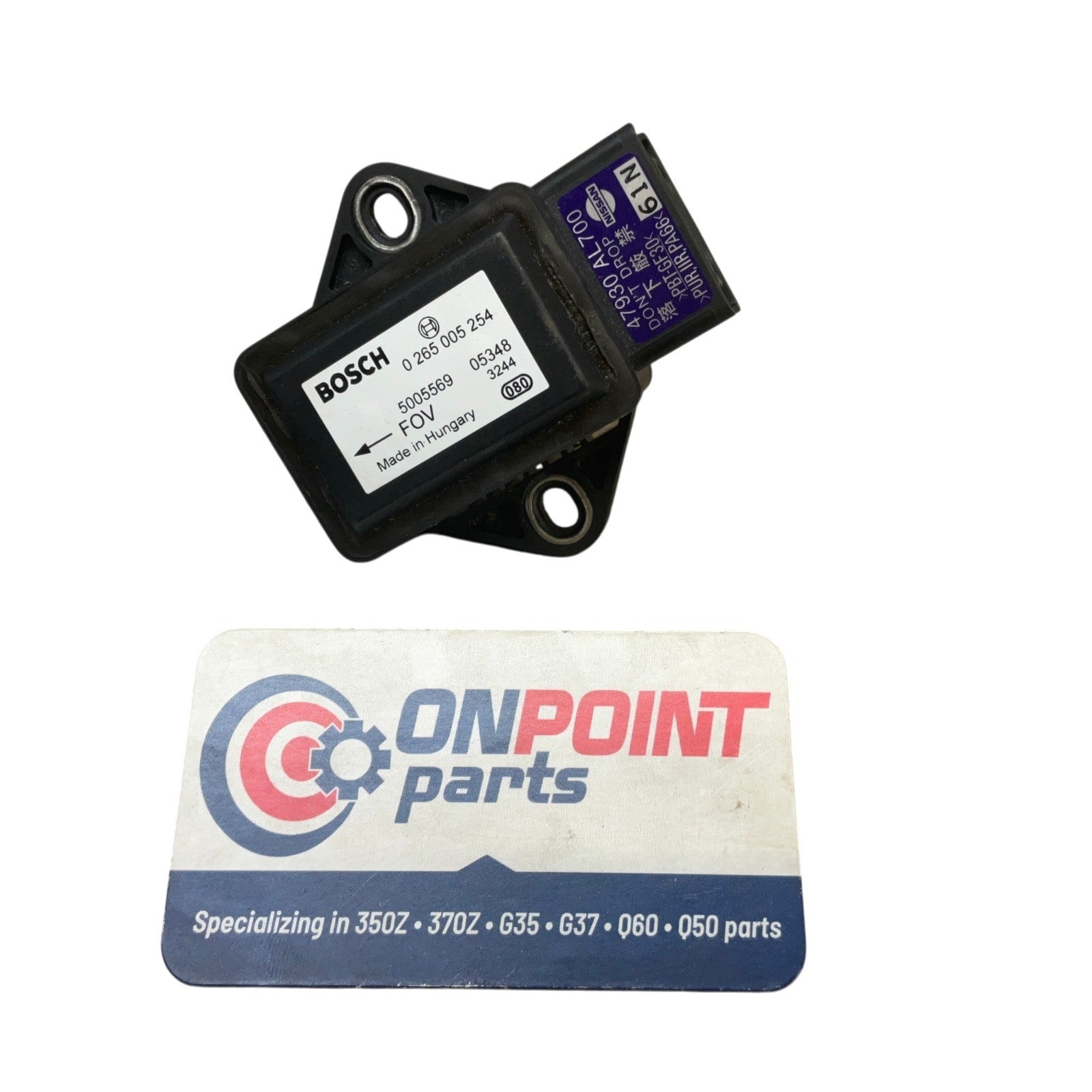 03-07 Infiniti G35 Front Yaw Rate Stability Sensor 47930AL700 OEM Ckh - On Point Parts Inc