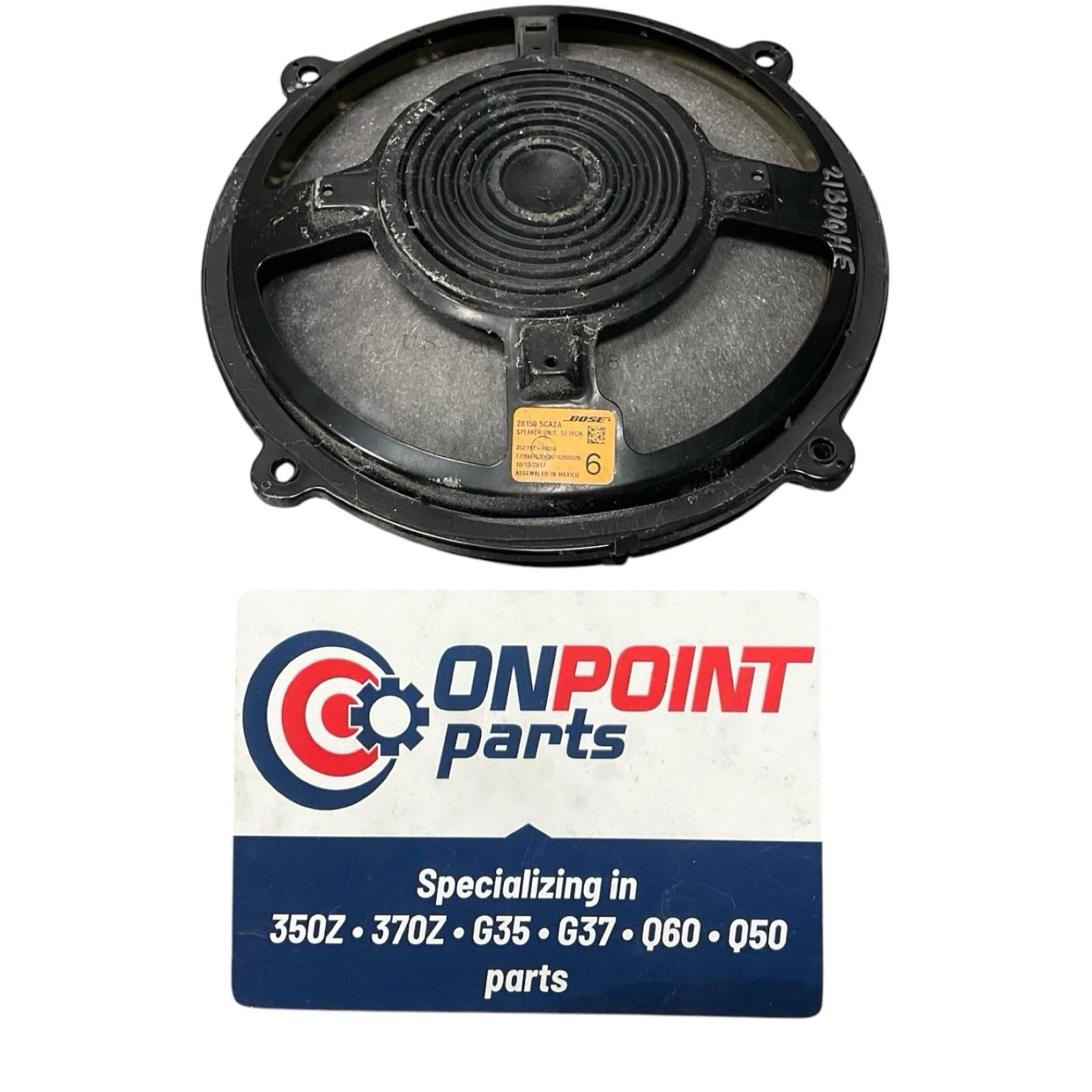 14-24 Infiniti Q50 17-22 Q60 Passenger Bose Subwoofer Speaker 281505Ca2A OEM Dqh - On Point Parts Inc