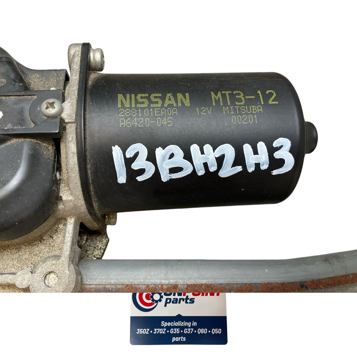 09-14 Nissan 370Z Front Windshield Wiper Transmission Motor 288101Ea0A Oem H2H