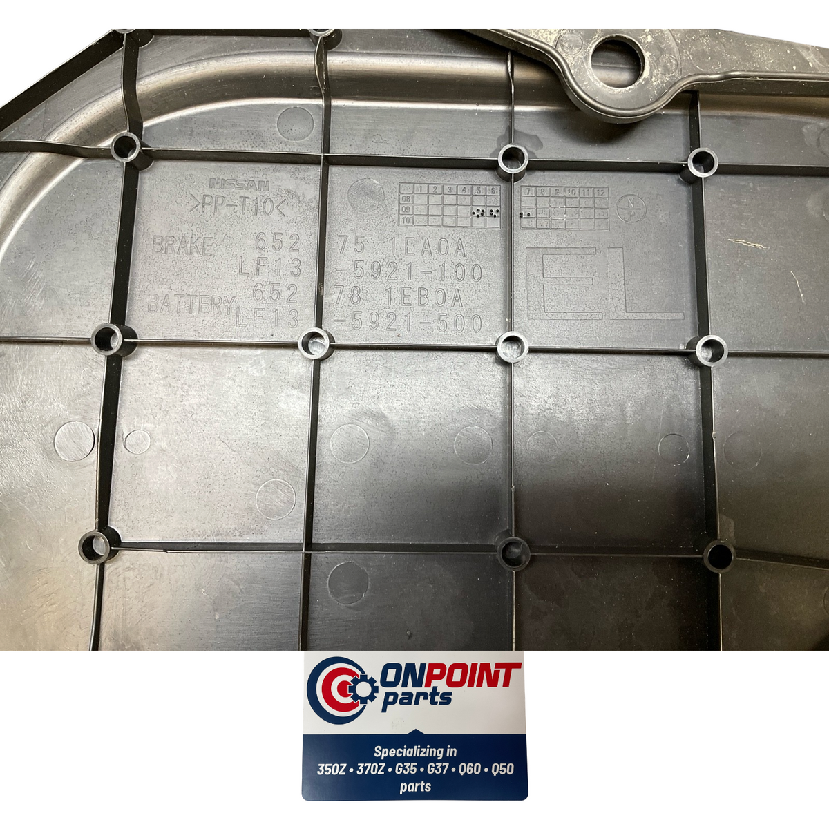 09-20 Nissan 370Z Driver Front Brake Fluid Cover Panel Bezel 652751Ea0A Oem H2H