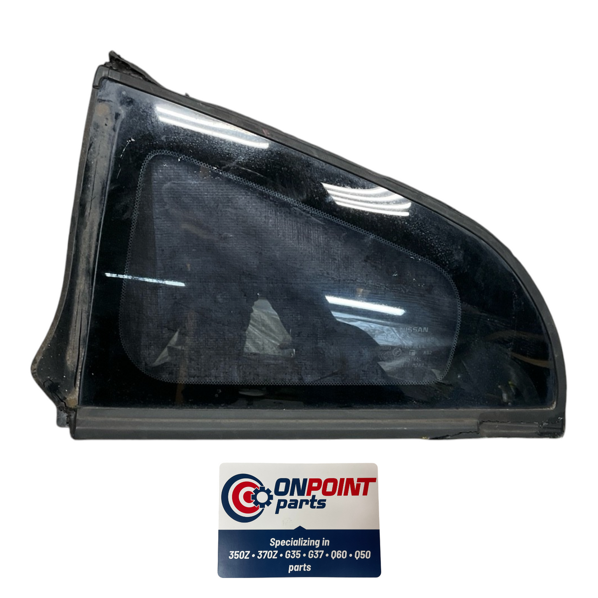 03-08 Nissan 350Z Driver Rear Quarter Glass 83307Cd000 Oem Hjh