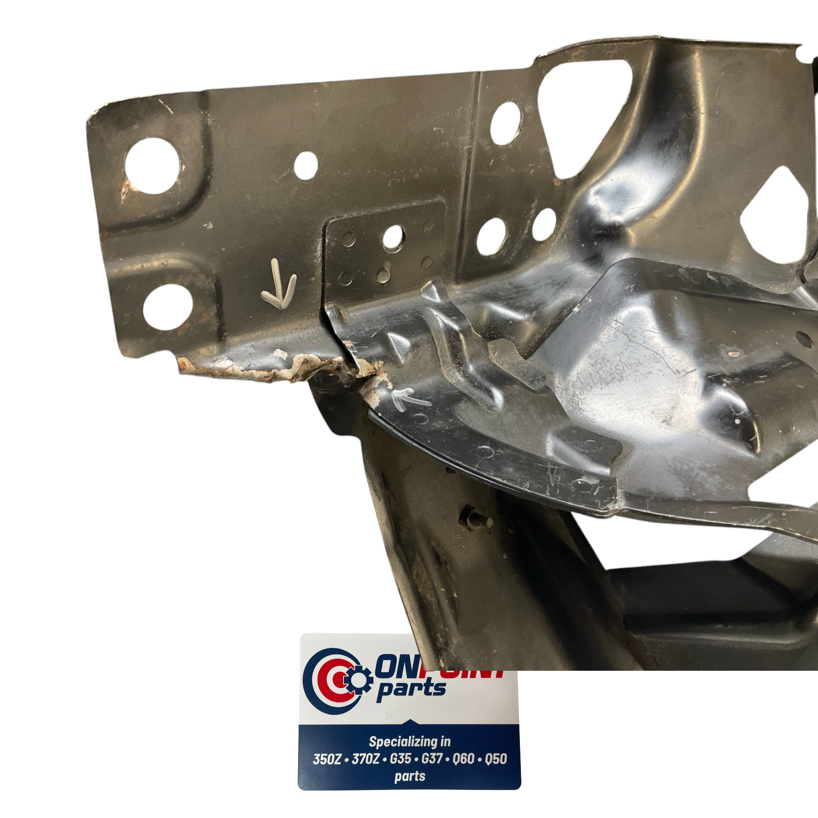03-07 Nissan 350Z Right Front Headlight Core Support Bracket 62520Cd000 Oem Edh
