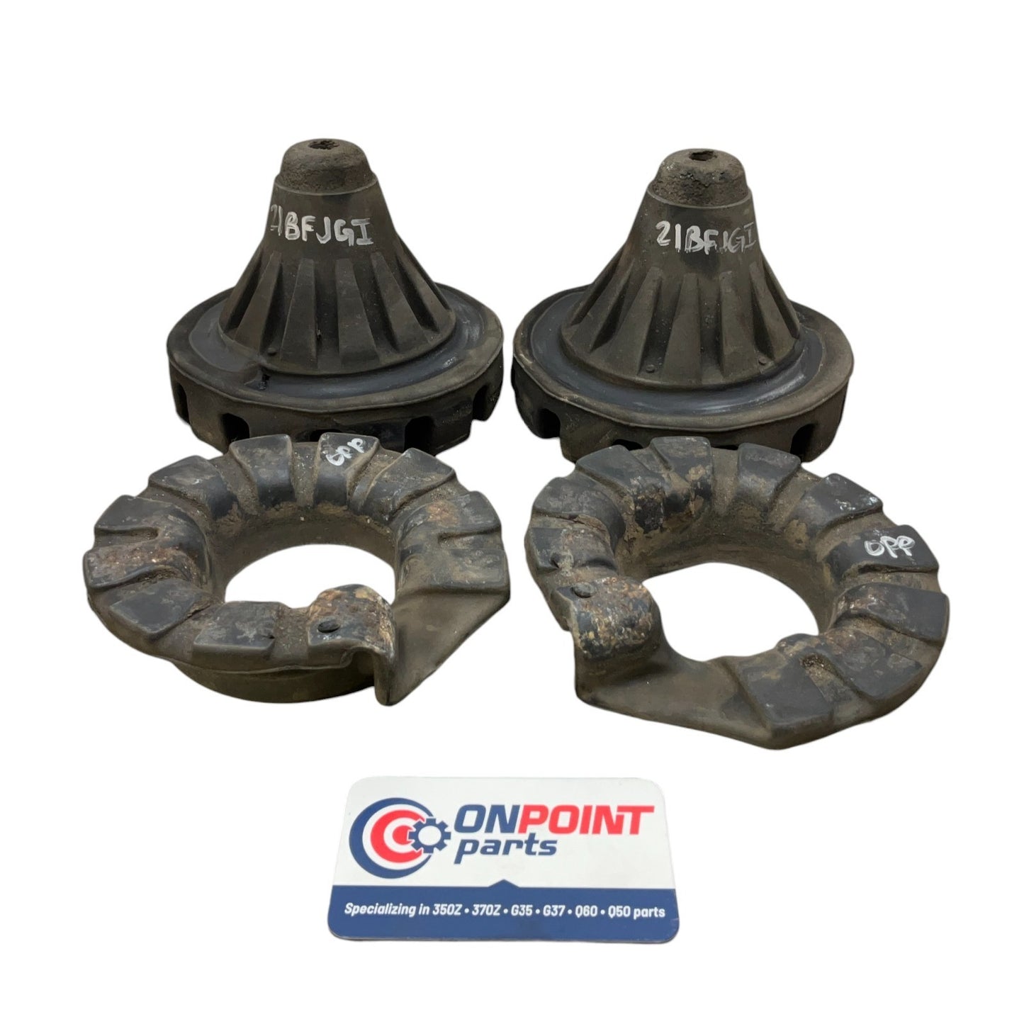 03-20 G35 G37 Q60 350Z 370Z OEM Rear Coil Spring Bushing 55050AL500 55036AG001