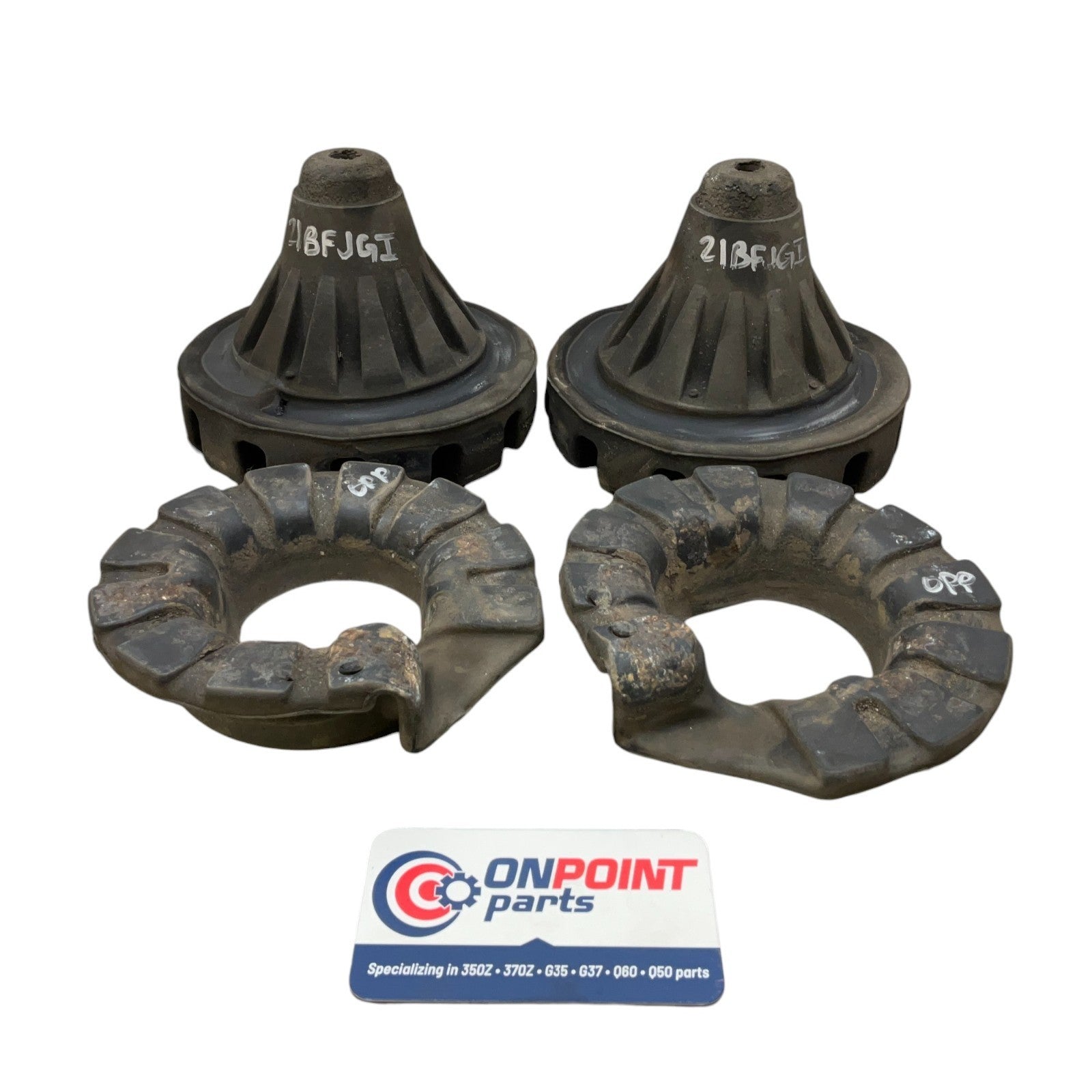 03-20 G35 G37 Q60 350Z 370Z OEM Rear Coil Spring Bushing 55050AL500 55036AG001