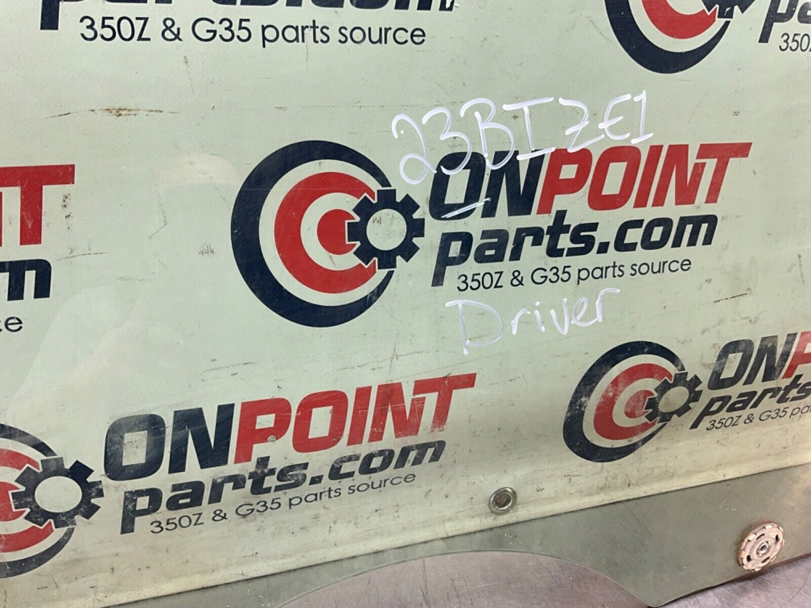 03-09 Nissan 350Z Coupe Driver Left Door Window Glass 80301CD00A OEM 23BIZE1