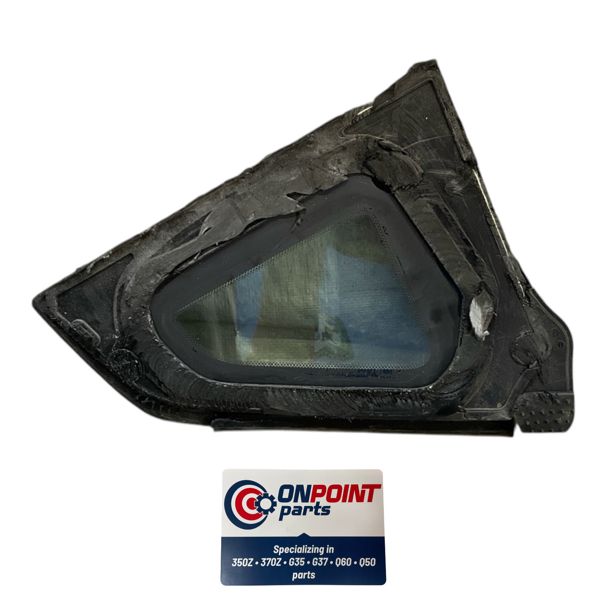 09-20 Nissan 370Z Driver Rear Quarter Glass 833071Ea0A Oem H2H