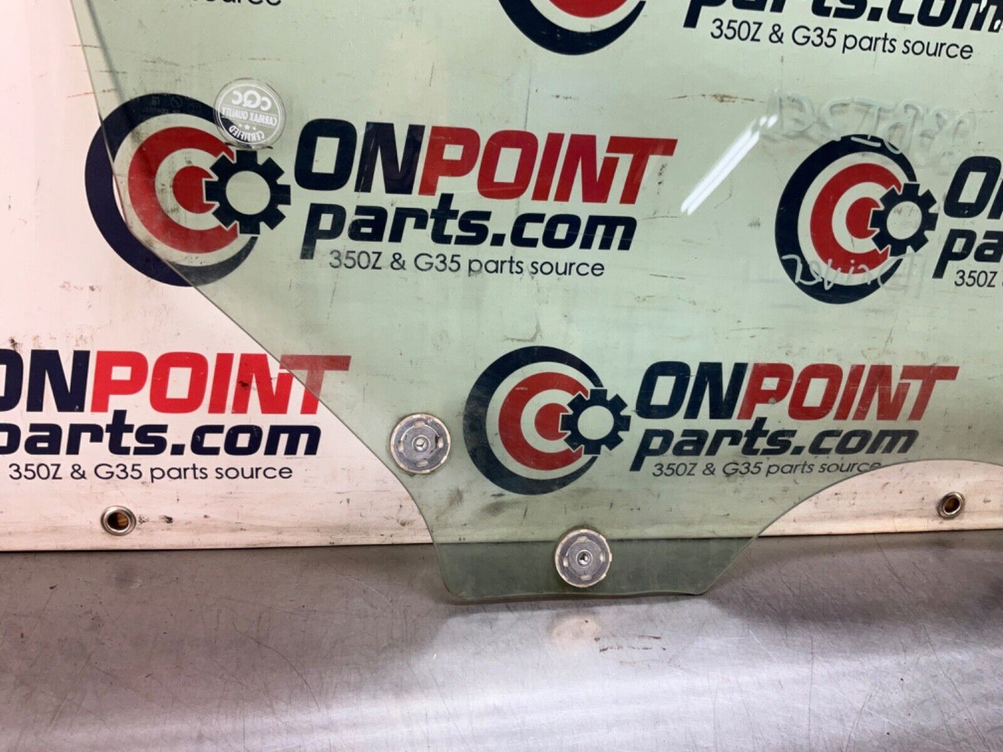 03-09 Nissan 350Z Coupe Driver Left Door Window Glass 80301CD00A OEM 23BIZE1