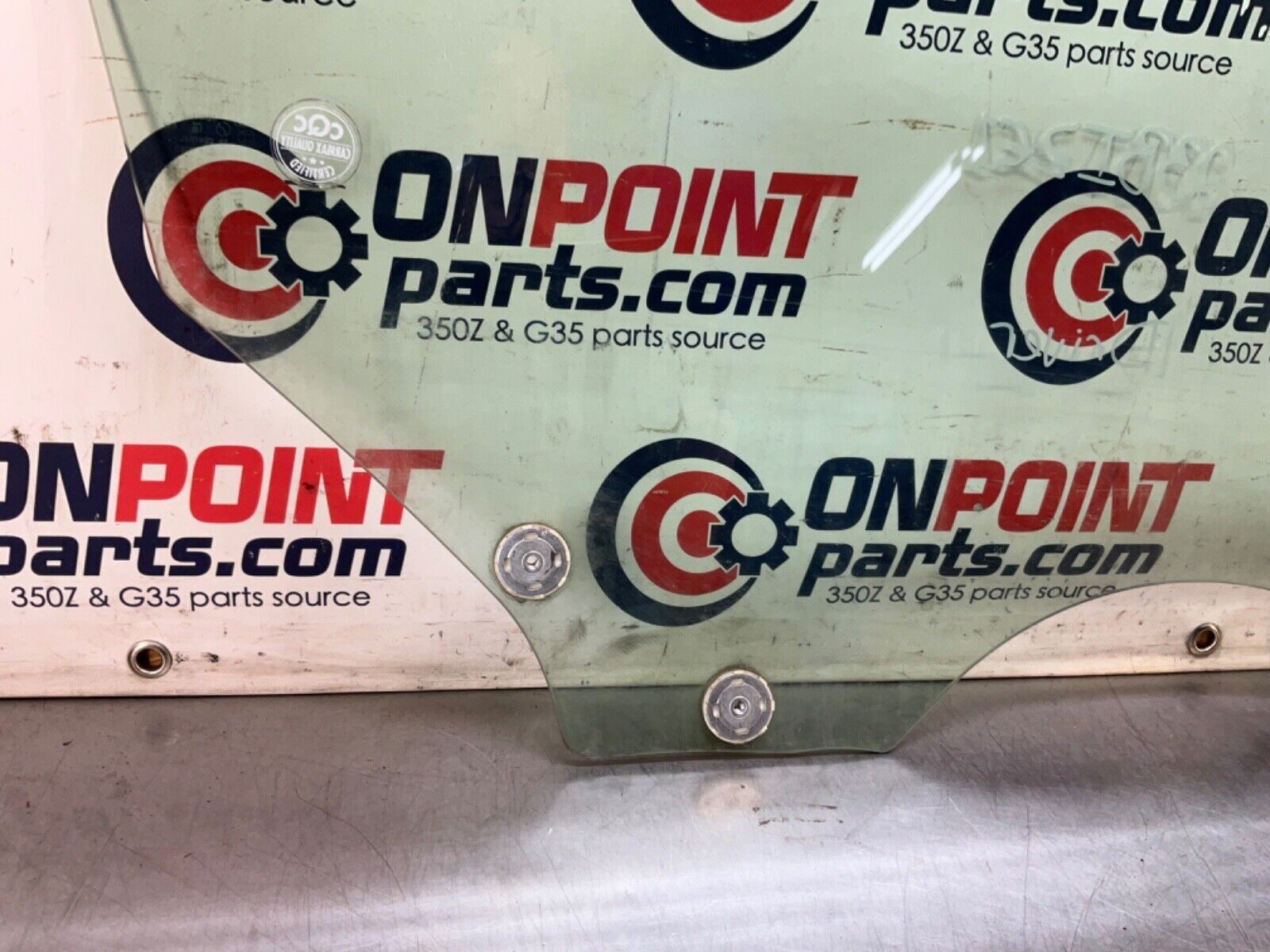 03-09 Nissan 350Z Coupe Driver Left Door Window Glass 80301CD00A OEM 23BIZE1