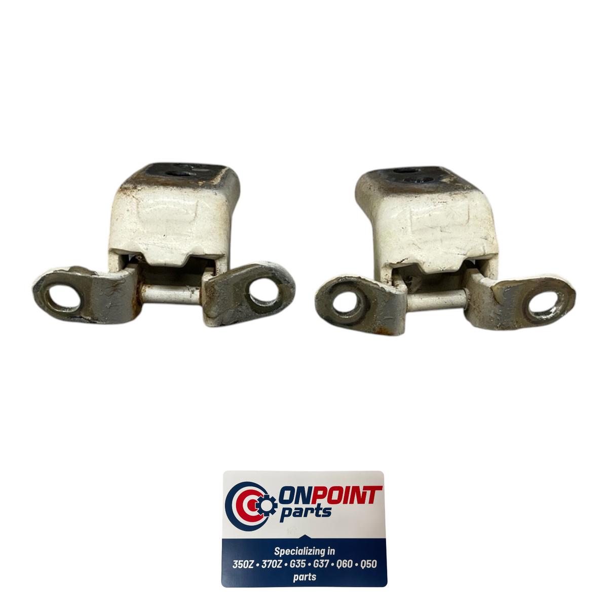 03-07 Infiniti G35 Driver Front Door Hinges 80400Am800 Oem Hjh