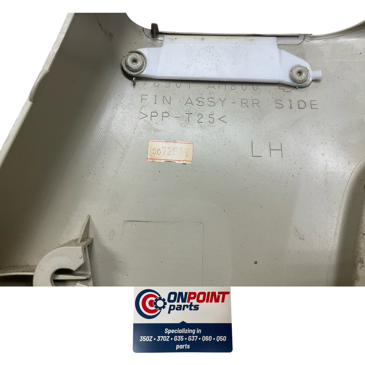 04-07 Infiniti G35 Driver Rear Rear Seat Side Trim 76901Ac803 Oem Hjh