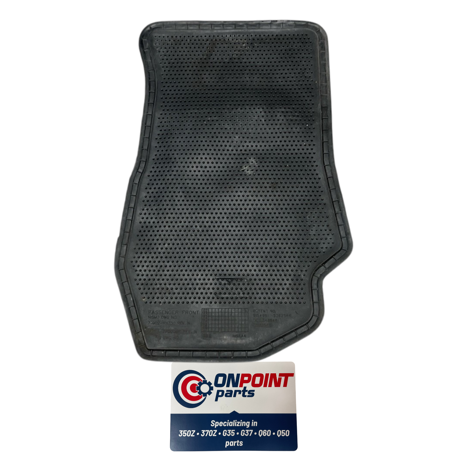 03-08 Nissan 350Z Passenger Front Carpet Floor Mat 74902Rnz30 Oem Edh