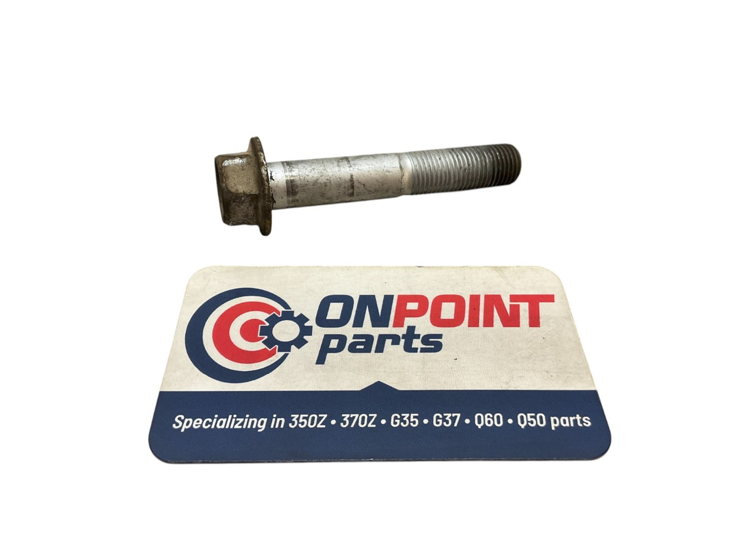 03-15 G35 G37 Q60 03-20 350Z 370Z Camber Arm To Knuckle Bolt 55080AG00C OEM K1F