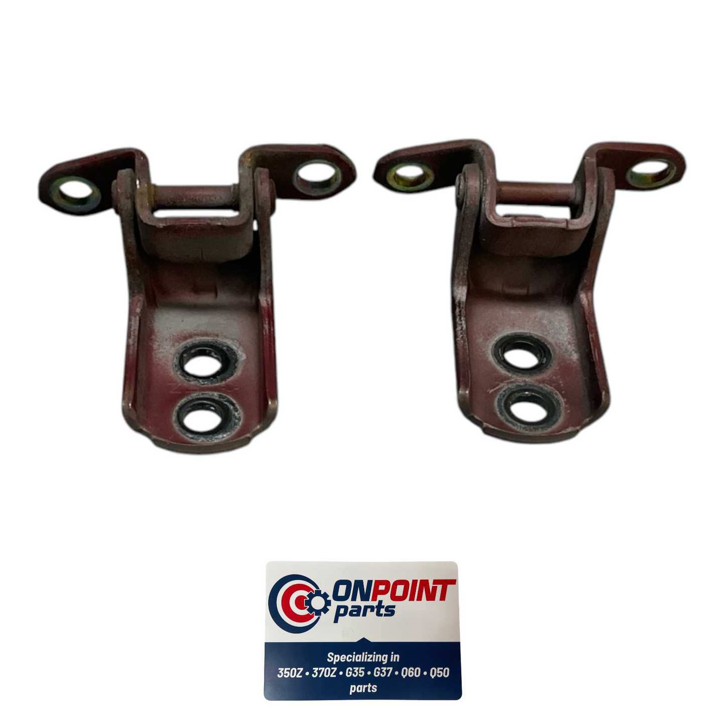 03-07 Infiniti G35 Driver Front Door Hinges 80401AM800 OEM Edh