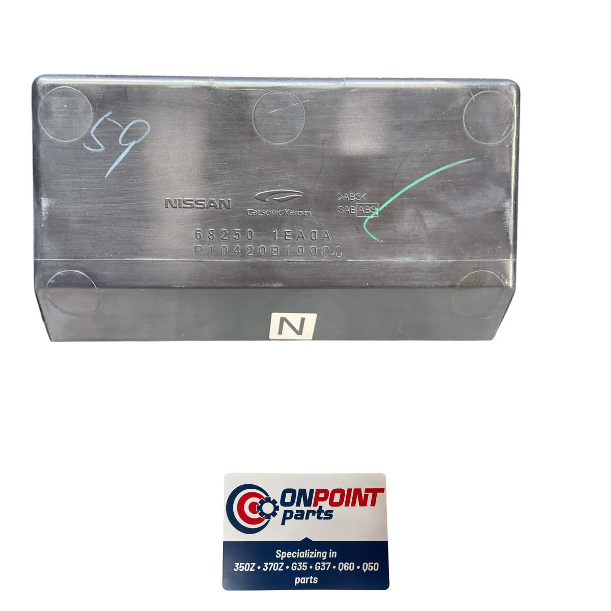 09-20 Nissan 370Z Front Storage Cubby Panel Trim 682601Ea1A Oem H2H