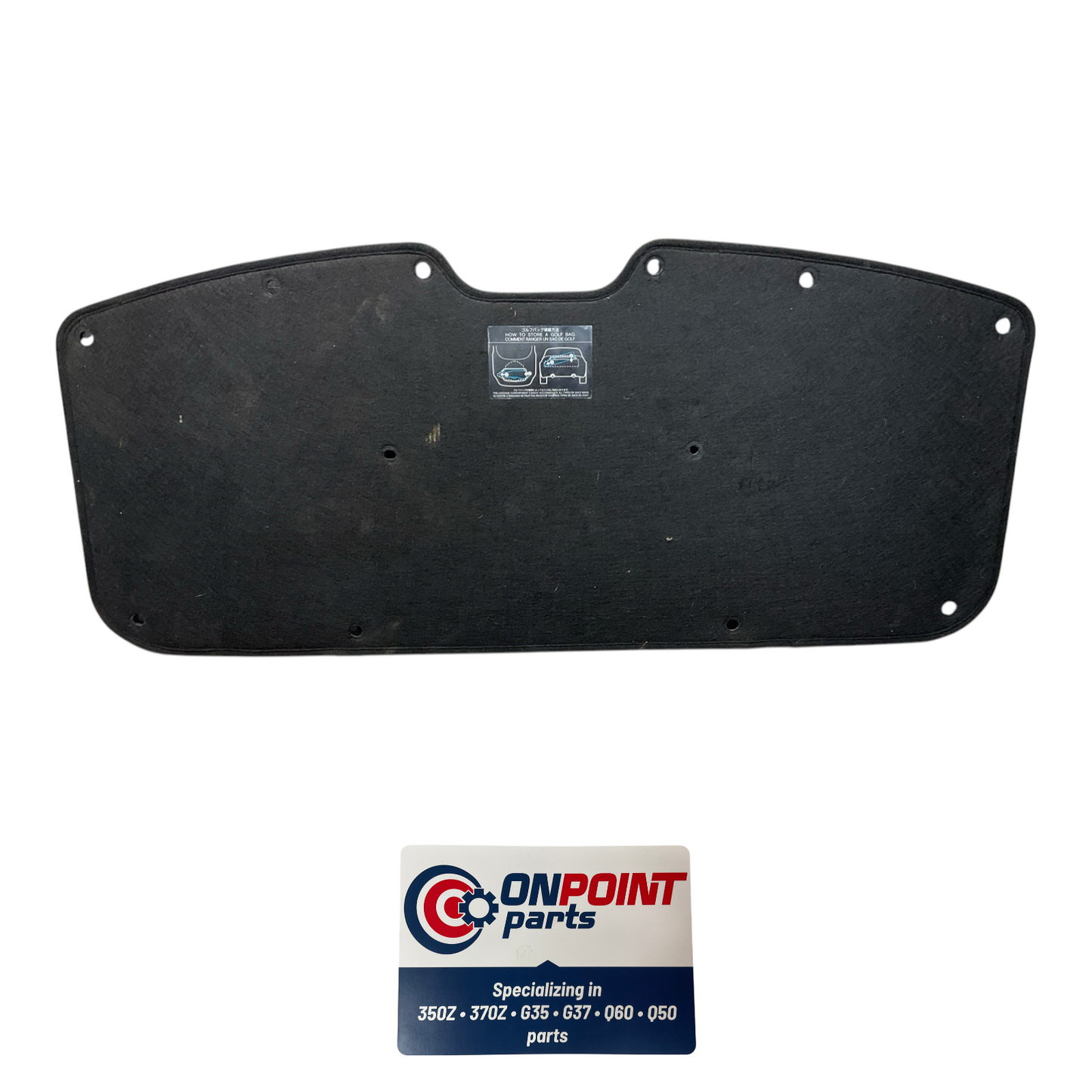 03-08 Nissan 350Z Rear Trunk Trim Insulator Liner Oem Edh