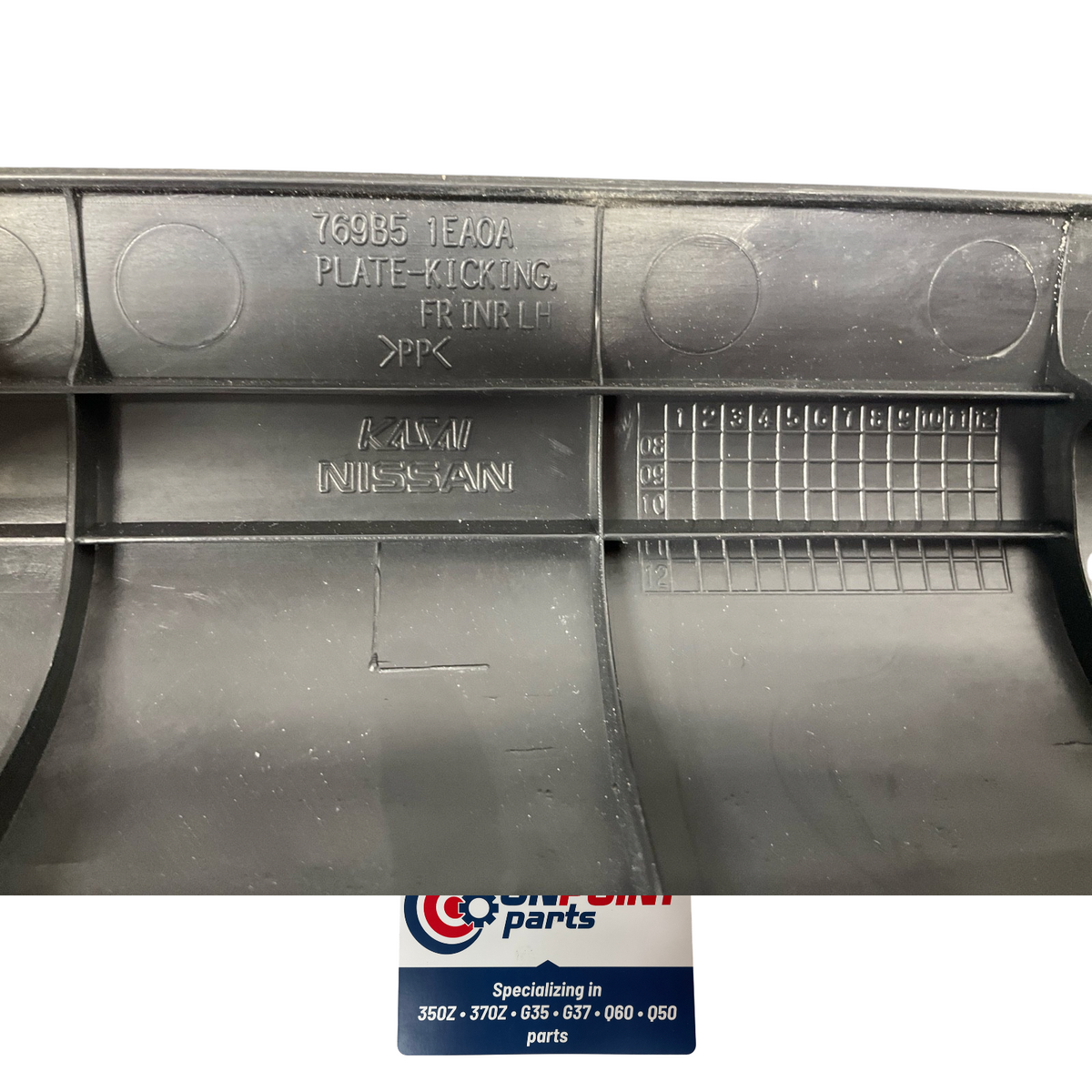 09-20 Nissan 370Z Driver Front Coupe Door Sill Scuff Trim 769B51Ea0A Oem H2H