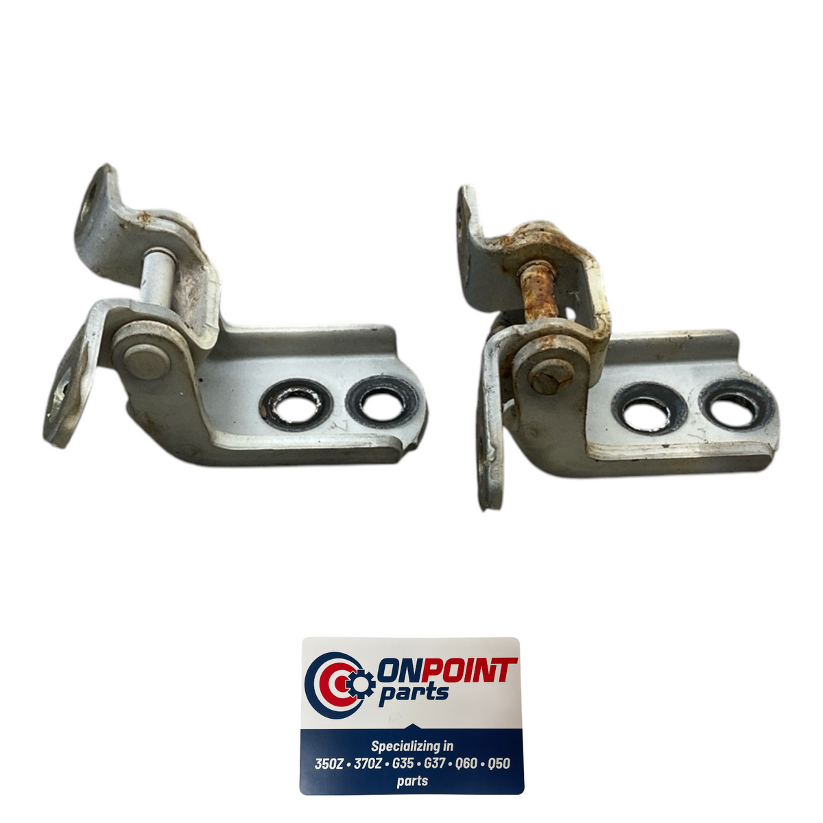 03-07 Infiniti G35 Passenger Front Door Hinges 80400Am800 Oem Hjh