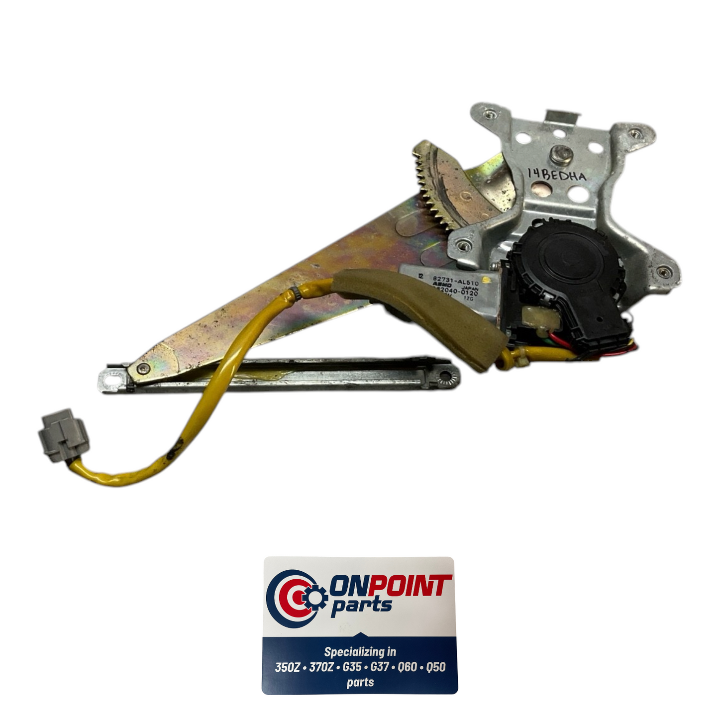 03-07 Infiniti G35 Driver Rear Window Regulator Motor 82731Al510 Oem Edh