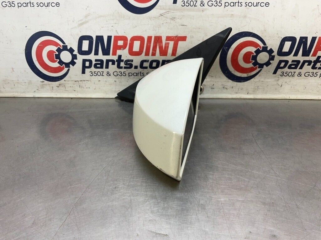 03-09 Nissan 350Z Driver Left Power Side Mirror White/QX1 K6302CD000 OEM 25Bdqfa