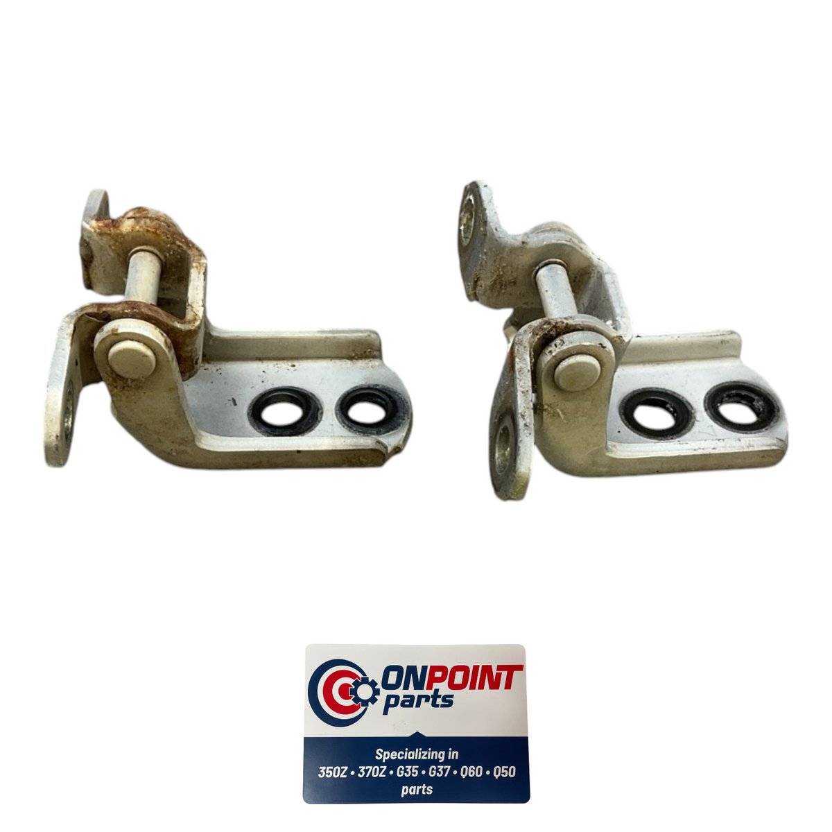 03-07 Infiniti G35 Driver Front Door Hinges 80400Am800 Oem Hjh