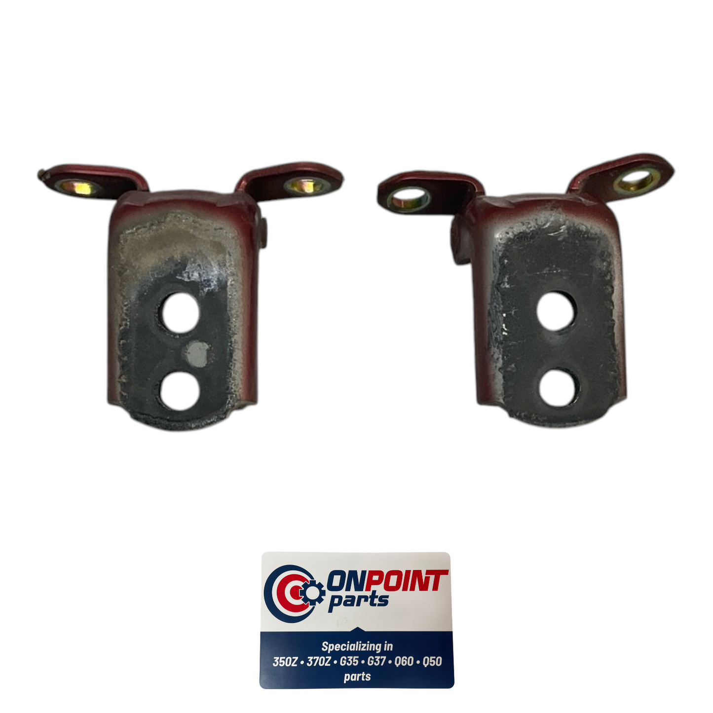 03-07 Infiniti G35 Driver Front Door Hinges 80401AM800 OEM Edh